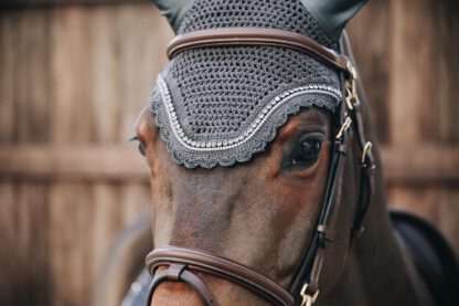 Kentucky Horsewear Fliegenmütze Wellington "STONE & PEARL" – Bild 3