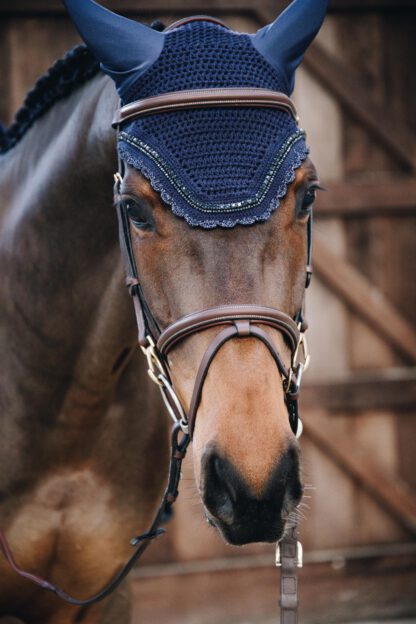 Kentucky Horsewear Fliegenmütze Wellington "STONE & PEARL" – Bild 2