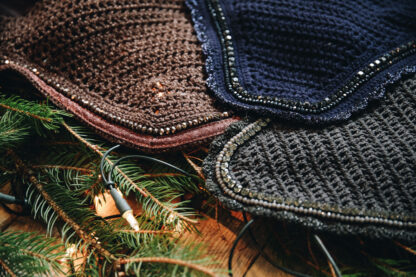 Kentucky Horsewear Fliegenmütze Wellington "STONE & PEARL"